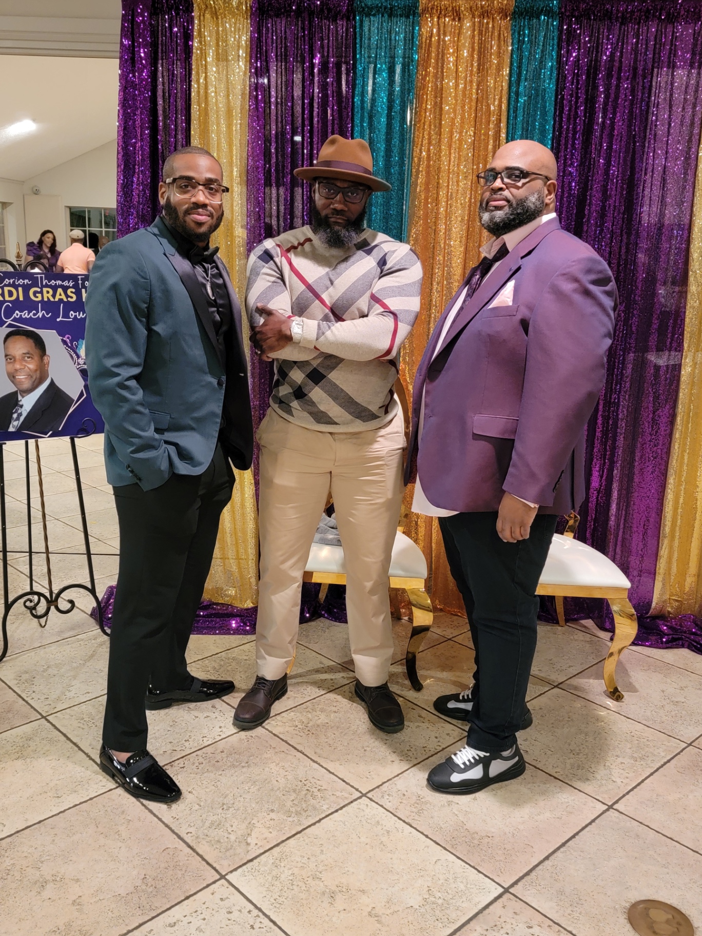 Gentlemen at the 2025 Mardi Gras Ball