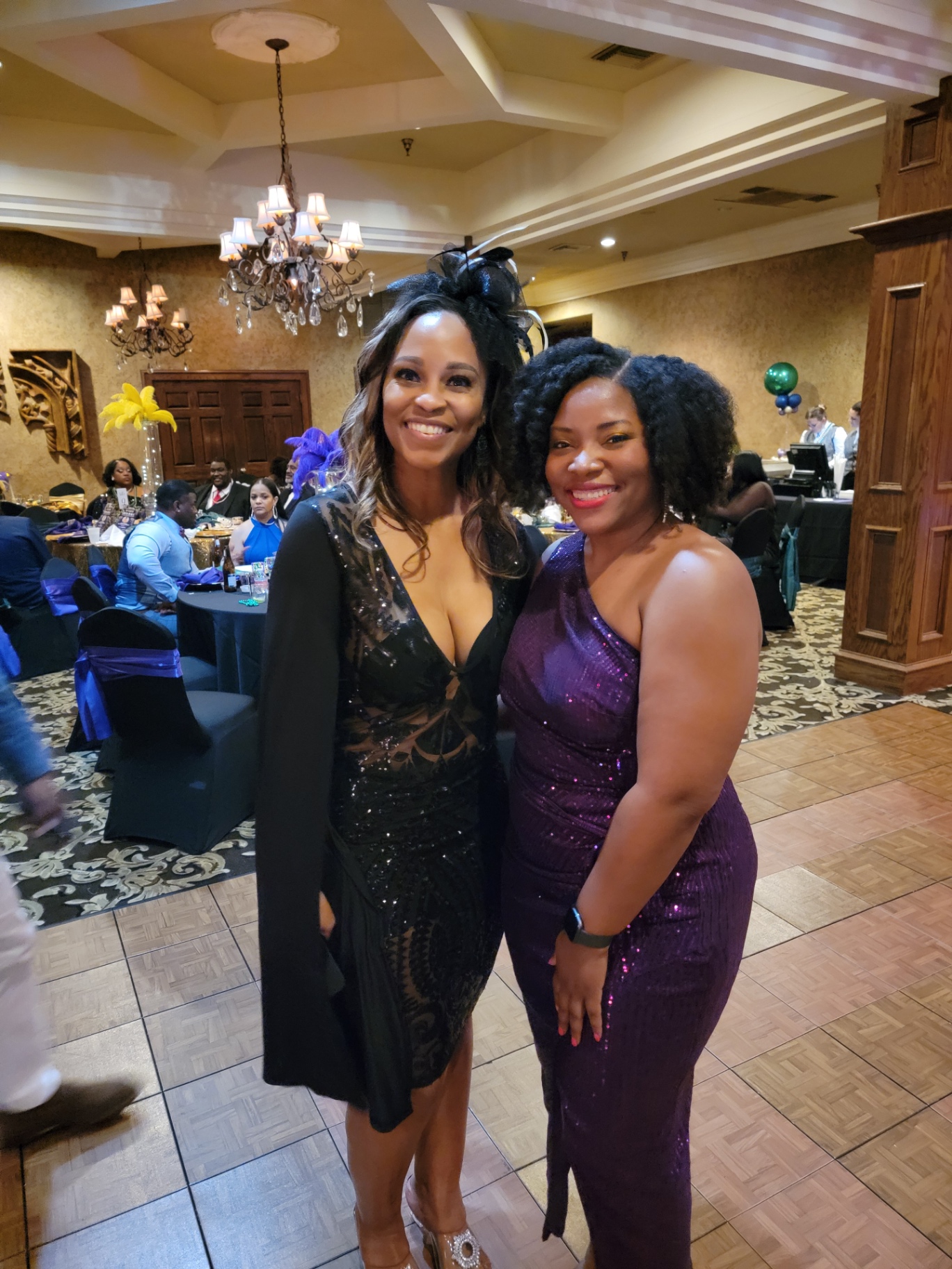 Friends at the Mardi Gras Ball