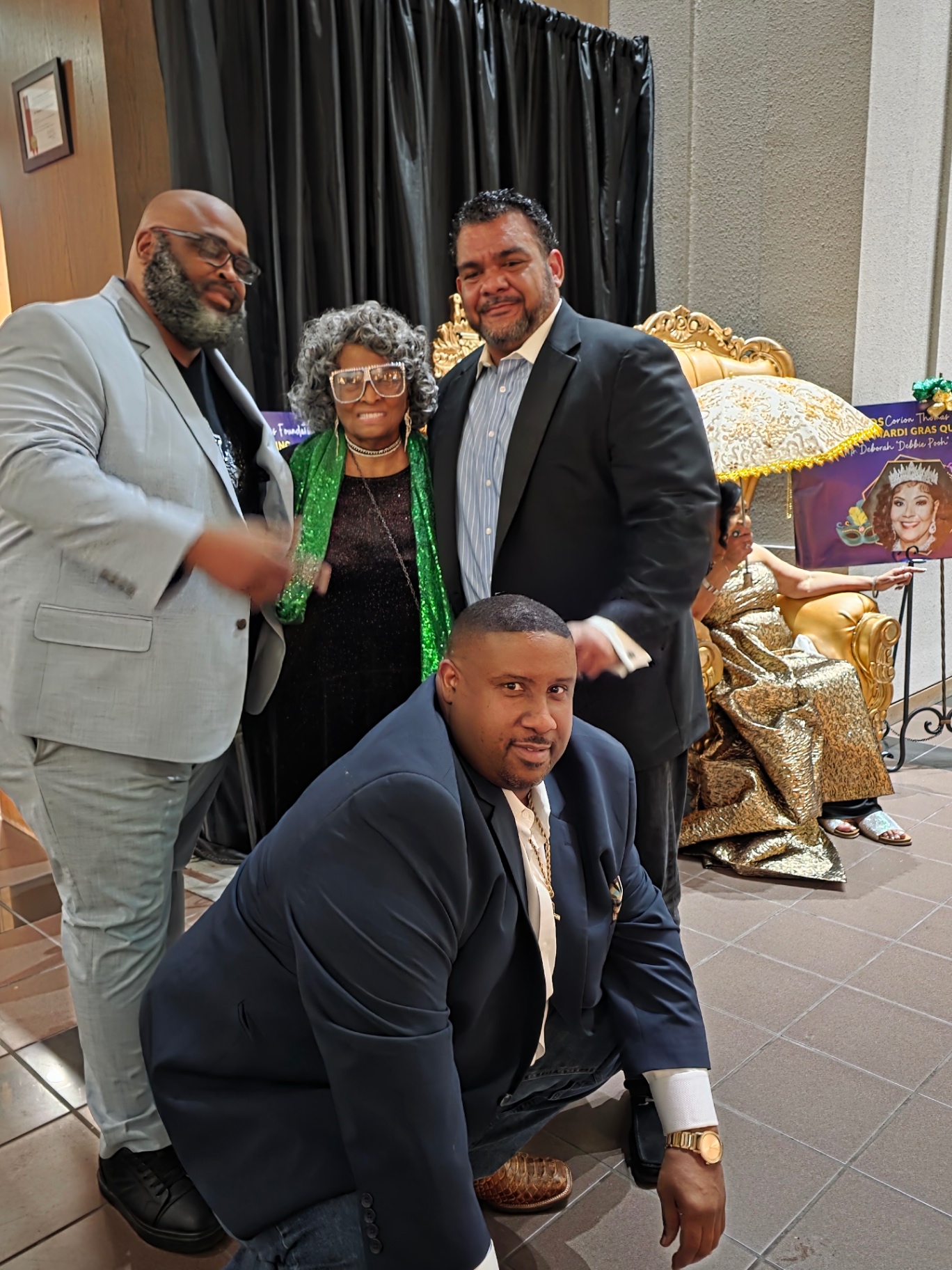 Family gathering at the 2026 Mardi Gras Ball